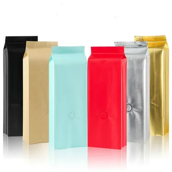  100 adet 90x270x50mm Değişir renkler organ çanta kahve çekirdeği ambalaj çanta küçük saklama çantası mutfak malzemeleri paketi