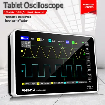  1013D Dijital Tablet Osiloskop Çift Kanal 100 M Bant Genişliği 1GS Örnekleme Hızı Mİni Tablet Dijital Osiloskop
