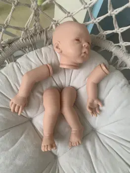  18 inç yeniden doğmuş bebek kiti Santina prototip bebe reborn bebek parçaları yenidoğan bebek aksesuarları DIY oyuncaklar taze renk