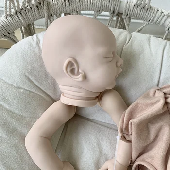  19 İnç Yeniden Doğmuş Bebek Seti Pop Sam Tatlı Uyku Bebek Taze Renk Yumuşak Dokunuş Gerçekçi Sevimli Yeniden Doğmuş Bebek Hediye
