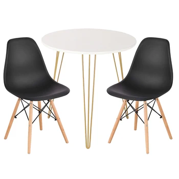  2 ADET Sandalyeler Mutfak Yemek Sandalyeleri İskandinav Moda yemek sandalyesi Basit Plastik Sandalye Eğlence kahve sandalyesi Ev Mobilyaları HWC