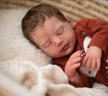  20 inç Reborn Bebek Kiti Viviana Uyku Bebek Gerçekçi Tatlı Bebek Bitmemiş Bebek Parçaları DIY