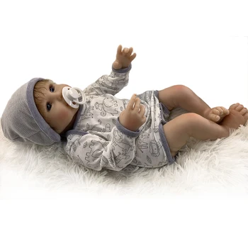  20 inç Yenidoğan Silikon Gerçekçi Reborn Bebek Seti Bebek Reborn Yürümeye Başlayan Bebek