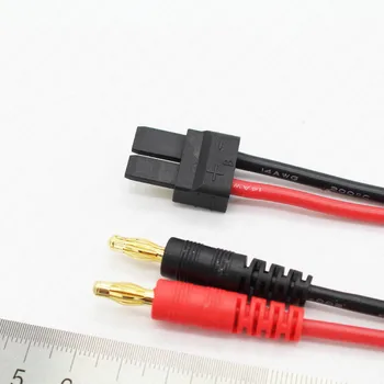  200 adet/ grup Traxxas erkek konnektör Şarj kablosu 4.0 muz konnektörü ile 14 AWG Kablo