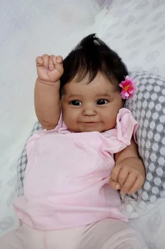  21 İnç Harlow Reborn Baby Doll Gerçekçi Yenidoğan Bebe reborn Vinil doll Oyuncaklar Kız Hediye İçin