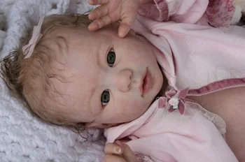  22 inç Yeniden Doğmuş Bebek Bebek Boyasız Vinil Kiti DIY Kalıp Kafa + Ekstremite El Yapımı Oyuncak Silikon Reborn Bebekler Eğitici > 3 Yaşında