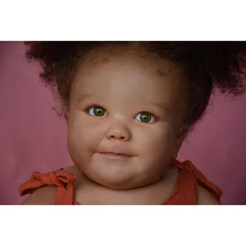  25 inç Uyanık Reborn Bebek Kiti HAZİRAN Yürümeye Başlayan Prenses Yumuşak Vinil Taze Renk Bitmemiş Bebek Parçaları ile Vücut ve Gözler