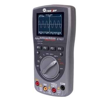  2in1 Dijital 40 MHz 200 Msps / S Osiloskop 6000 Sayımlar True RMS OTOMATİK Multimetre Analog Grap Dalga Aracı LCD Taşınabilir Scopemeter