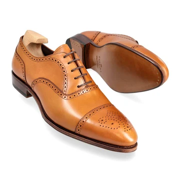  3 Renkler Oxford Adam erkek resmi ayakkabı Rahat Katı Ofis Tasarımcı Temel El Yapımı Hakiki Deri En İyi erkek ayakkabısı