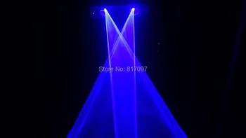  300 mw Çift Mavi sahne lazer ışığı 450nm lazer dmx dj ekipmanları festivali parti gösterisi Lazerler Disko DJ Gece Kulübü KTV Aydınlatma