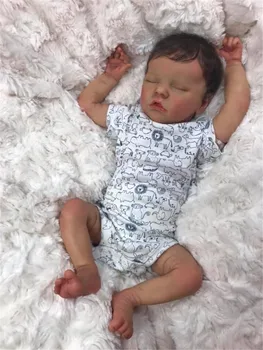  48 CM reborn premie bebek yenidoğan bebek Ikiz detaylı el boyama gerçek yumuşak dokunmatik topluca bebek koleksiyon sanat bebek
