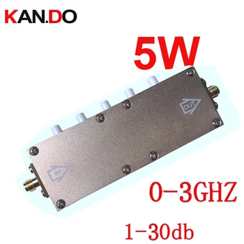  5 W Anahtar Basın 0-30db Ayarlanabilir Radyo Frekans Zayıflatıcı Sma Konnektör DC-3Ghz Zayıflama connecter RF KOAKSİYEL jack Zayıflatıcı