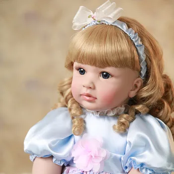  60 cm Silikon Vinil Yeniden Doğmuş Bebek oyuncak bebekler Gerçekçi Moda Bebek Kız doğum günü hediyesi Prenses Bebekler bebes reborn menina