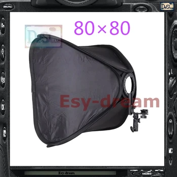  80 * 80 Fotoğraf Stüdyosu Kare Katlanabilir Softbox Yumuşak Kutu Canon Nikon Metz Nissin Yongnuo Flaş Speedlite PS107