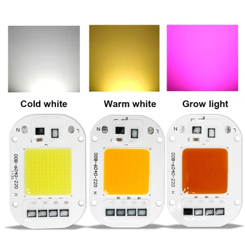  AC LED çip 20 W 30 W 50 W COB çip LED lamba 220 V 240 V Gerek Sürücü için projektör spot Lampada DIY LED büyümek aydınlatma
