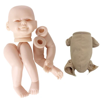  ACESTAR 18 İnç 45 CM Simüle Silikon Vinil Bebe Boyasız Reborn Baby Doll Kiti El Yapımı DIY Bebekler Kitleri # DK77
