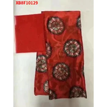  Afrika Düşük Fiyat Çürük fantezi suit 5Y + 2Y Bez Tekstil Distinctive Nijeryalı Dantel Kumaş Parti Elbise XB8F10129