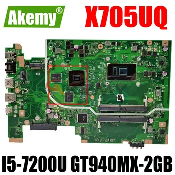  AKEMY X705UQ Laptop anakart ASUS için VivoBook X705U Orijinal Anakart İ5-7200U GT940MX-2GB