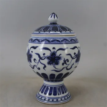  Antik MingDynasty porselen pot, Mavi ve beyaz pot, El boyalı el sanatları, Ev Dekorasyon, toplama ve süsleme