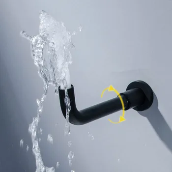 Banyo Küvet Bataryası Pirinç Mikser Dokunun Sıcak ve Soğuk Banyo Duş El Duvara Montaj Tek Kolu İle Siyah/Krom / Fırçalanmış Altın