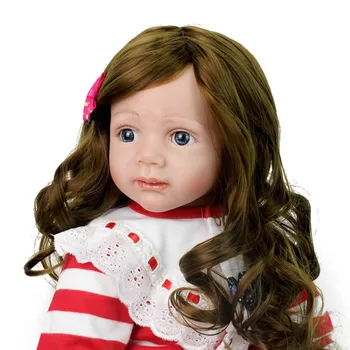  Bebes bebek 60 cm Yeni uzun saç reborn yürümeye başlayan Prenses Bebek güzel etek kız gibi eşlik oyuncaklar çocuk tatil hediyeler