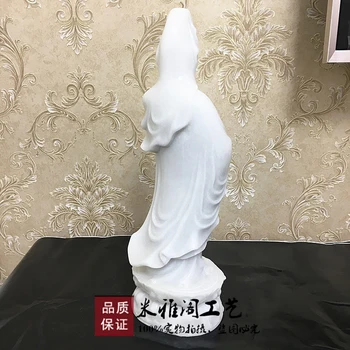  Benzersiz-ev aile dükkanı etkili Koruma Güvenlik Sağlık Tılsım El oyma yeşim Guanyin Bodhisattva Buda heykeli