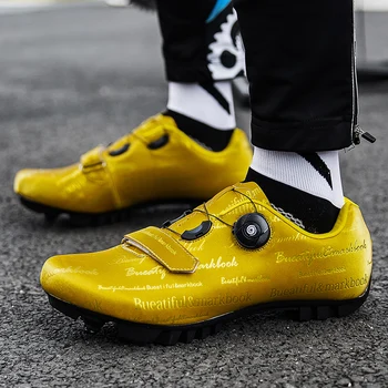 Bisiklet Ayakkabı Erkekler MTB Dağ Bisikleti Ayakkabı Açık Spor Öz-kilitleme SPD Kadın Yol Bisikleti Ayakkabı Bisiklet Ayakkabı Artı Boyutu