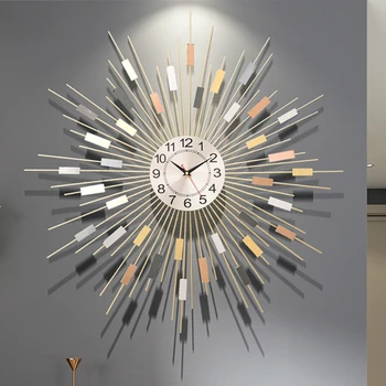  Büyük Lüks duvar saati Modern Tasarım İskandinav Minimalist Dilsiz Dijital Duvar saati Büyük Yaratıcı Reloj De Pared Ev Dekor ZP50BG