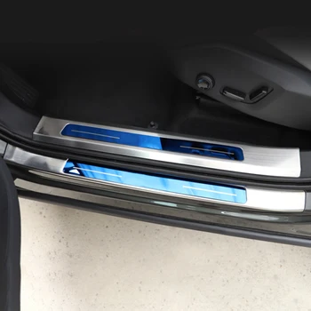  CarManGo Araba Aksesuarları Kapı Eşik eşiği tıkama plakası Guard Karşılama pedalı ped krom çerçeve Sticker Volvo XC60 2017-2021