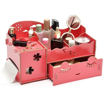  DIY Monte çekmece tipi saklama kutusu 2 Kozmetik saklama kutusu Takı yüzük çekmece kozmetik saklama kutusu kozmetik durumda