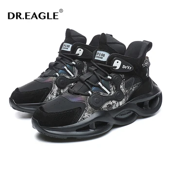  DR. KARTAL Erkekler basketbol ayakkabıları Mahkemesi Kaymaz Ribaund Basketbol Sneakers ışık spor ayakkabı Nefes Dantel-up gündelik ayakkabı