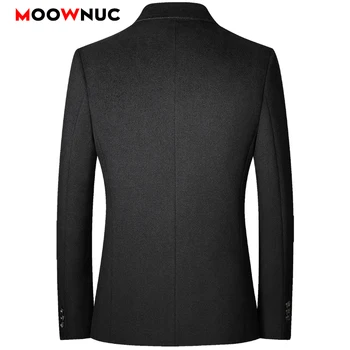  Erkek Moda Eğlence Takım Elbise Blazers Sonbahar 2021 Ceketler Hırka Rahat Mont Katı Ince Erkek Bahar Iş Klasik MOOWNUC