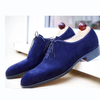  Erkekler Ayakkabı Ofis Muhtasar Moda Bahar Sonbahar Dantel Up Faux Süet Yuvarlak Ayak Rahat Sapatos Para Hombre Sokak Tarzı ZQ0620