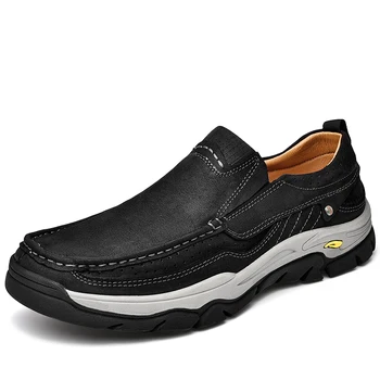  Erkekler Açık Ayakkabı Yaz Erkekler trekking ayakkabıları Slip-On Açık Ayakkabı Erkekler Üzerinde Kayma Erkek Açık yürüyüş ayakkabıları Kauçuk Taban GreatAgain 1