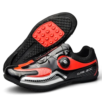  Erkekler Dağ Kros Anti patinaj Sürme Ayakkabı Açık Nefes Bubber Sole Bisiklet Yarış Sneakers