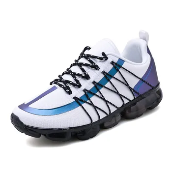  Erkekler koşu ayakkabıları Örgü Nefes Spor koşu ayakkabıları hava Yastığı Profesyonel Sporcular Eğitim Sneakers Artı Boyutu 38-46