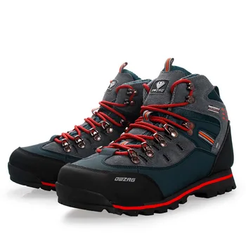  Erkekler yürüyüş ayakkabıları Su Geçirmez Deri Ayakkabı Tırmanma ve Balıkçılık Çizmeler Yeni Açık Spor Eğitmenler Yüksek Üst Kış Trekking Sneakers