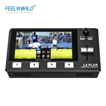  Feelworld LİVEPRO L2 Artı Çoklu Kamera Video Switcher Canlı Streaming PTZ Kamera Kontrolü Yeşil ekran kesme 5.5 