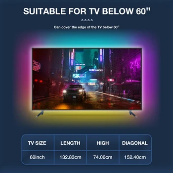  GLEDOPTO HDMI Uyumlu senkronizasyon kutusu Ambilight LED şerit ışık kiti 46 İnç İla 60 İnç PC TV ekran Rengi