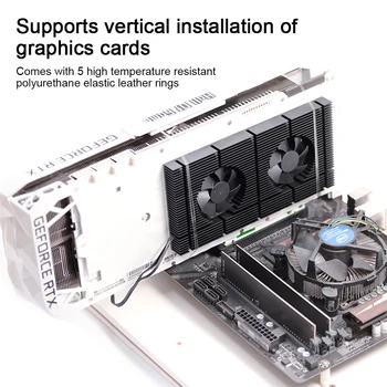  GPU Arka Plakası Radyatör Seti Combo Çift Fan Entegre Radyatör Grafik Kartı 1500-5000 Hız Ayarlanabilir RTX3090 için