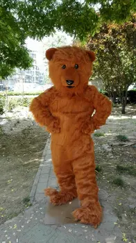  Grizzy Bear Maskot Kostüm Suit Cosplay Parti Oyunu Elbise Kıyafet Cadılar Bayramı Fantezi Doğum Günü Karikatür Karakter Maskot Kostüm Hediye