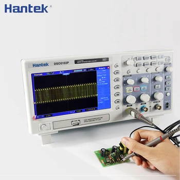  Hantek DSO5102P Dijital Depolama Osiloskop Taşınabilir 100 MHz 2 Kanal 1GSa / s Kayıt Uzunluğu 40 K USB Osciloscopio