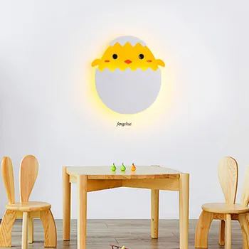  Iskandinav LED karikatür Dinozor Çocuk Yatak odası duvar ışıkları Yaratıcı Kişilik Sıcak başucu lambası Restoran Cafe Dekor aydınlatma armatürü
