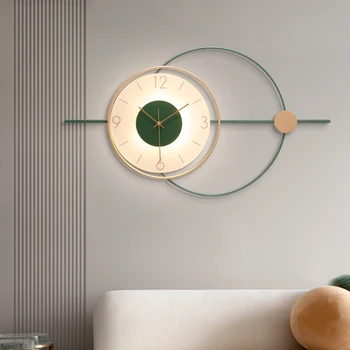  Iskandinav Lüks duvar saati Aydınlık Moda Kişilik Yaratıcı duvar saati Modern Minimalist Horloge Murale Mutfak Saati EB50WC