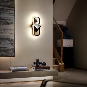  Iskandinav minimalist duvar lambası yaratıcı kişilik ev koridor tasarım dekorasyon led yatak odası başucu modern duvar lambaları