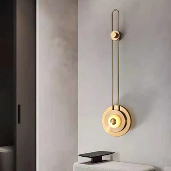  Kişilik Yaratıcı LED Başucu Duvar Lambası Modern Minimalist Yatak Odası Oturma Otel Koridor Yeşim Tasarımcı Dekoratif Aplik