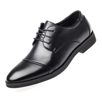  Lüks Iş Oxford Deri Ayakkabı Erkekler Nefes Kauçuk Resmi Elbise Ayakkabı Erkek Ofis Düğün Flats Ayakkabı Mocassin Homme