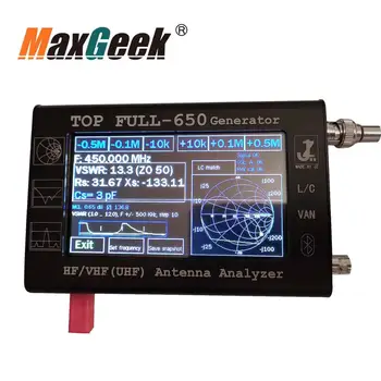  Maxgeek 1.3 GHz Vektör Anten Analizörü Sinyal Jeneratörü HF VHF UHF ANT SWR Empedans Metre 4.3 