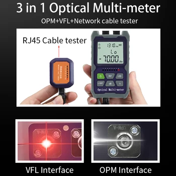  Mini 4 in 1 Optik Güç Ölçer Görsel Hata Bulucu Ağ Kablosu Testi fiber optik test cihazı 5 km 15 km 30 KMVFL