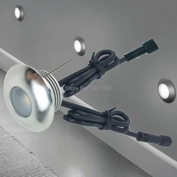  Mini LED zemin Decking ışık kiti Spot encastrable Sol exterieur LED gömme duvar merdiven aydınlatma 12 V IP65 su geçirmez açık
